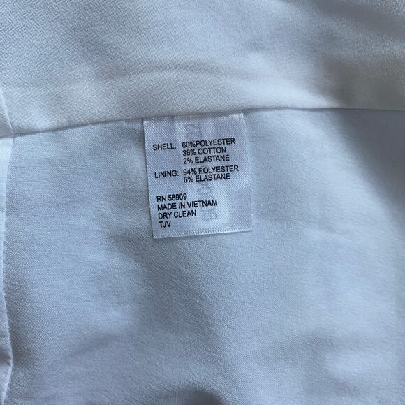 Antonio Melani Gingham Top Sleeveless Peplum Sz 10 White Blue Born on Fifth NWT - Picture 14 of 15